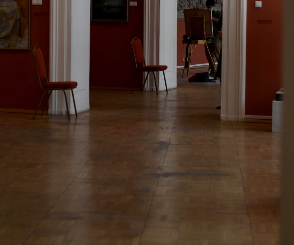 flooring with signs of wear and scuffs in a hallway, Torrance, CA